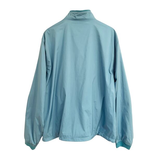 Peter Millar Full Zip Windbreaker Jacket XL Teal Blue Lightweight NEW - Picture 6 of 14